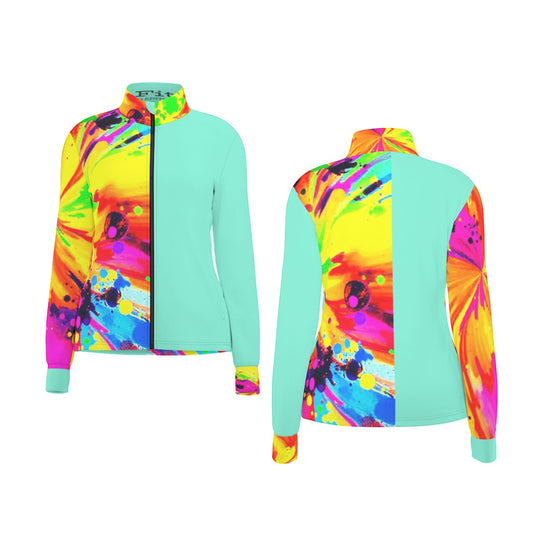 Psychedelic Long Sleeve Thumbhole Jacket