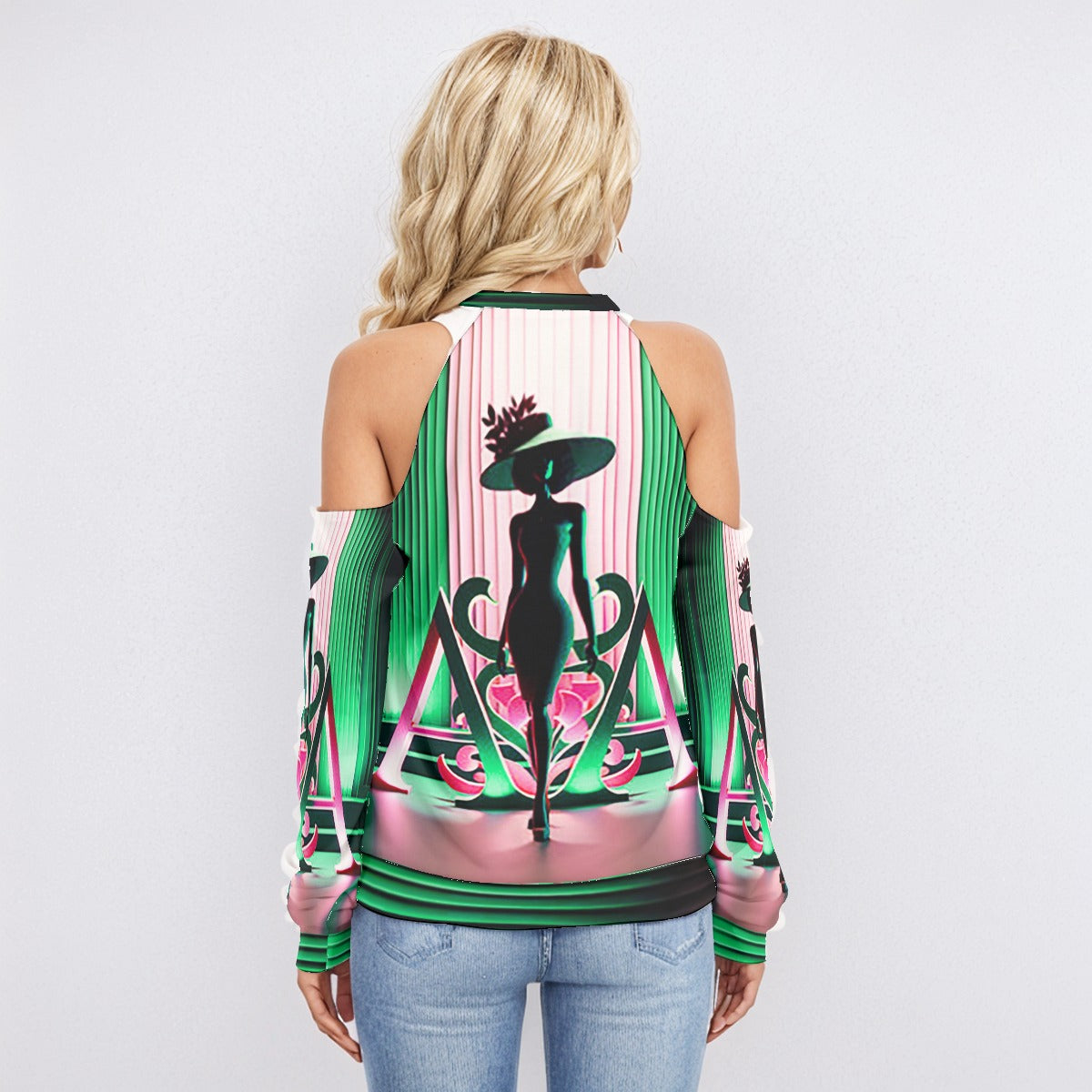 AKA Women's Cold Shoulder Sweatshirt