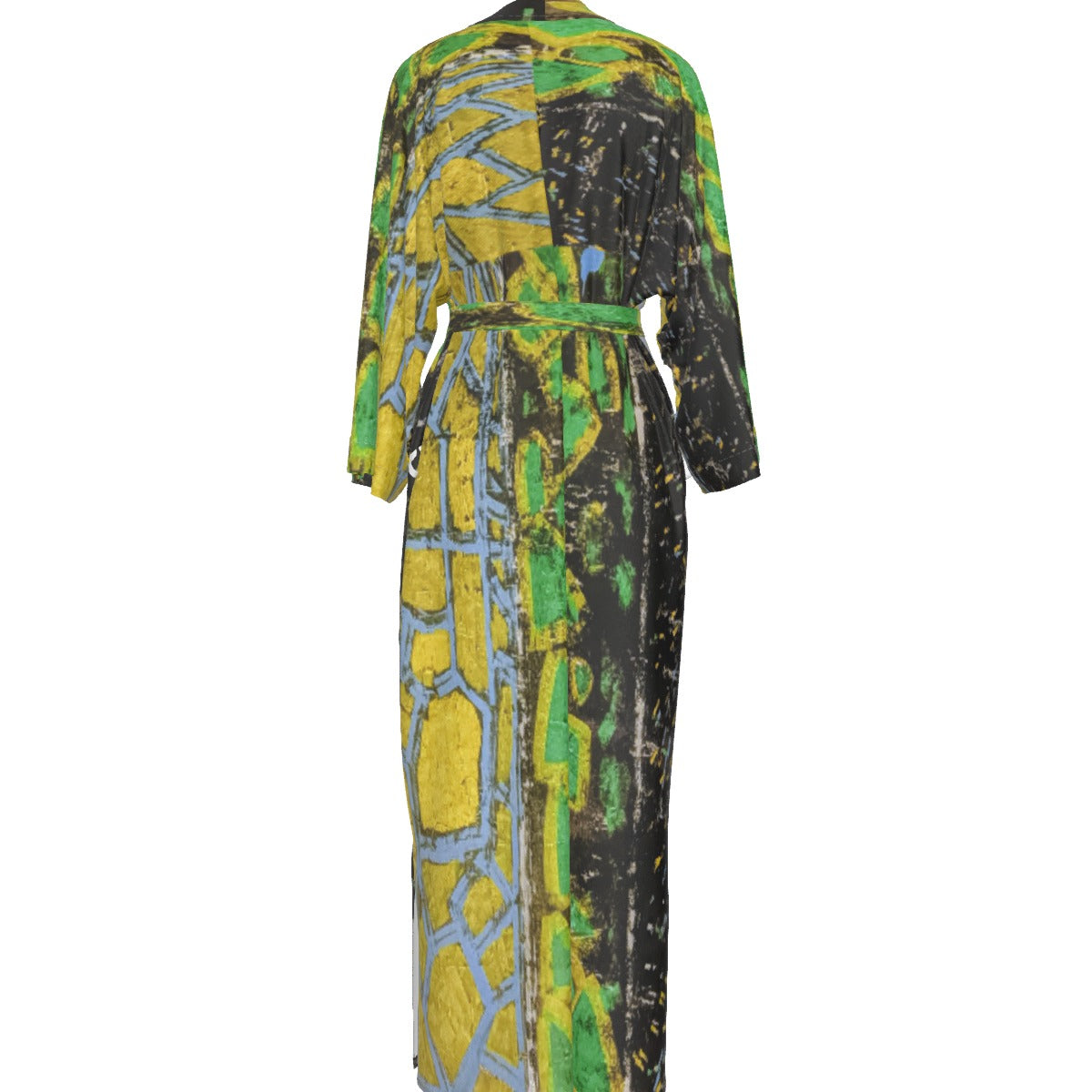 Earth Women's Satin Kimono Long Robe
