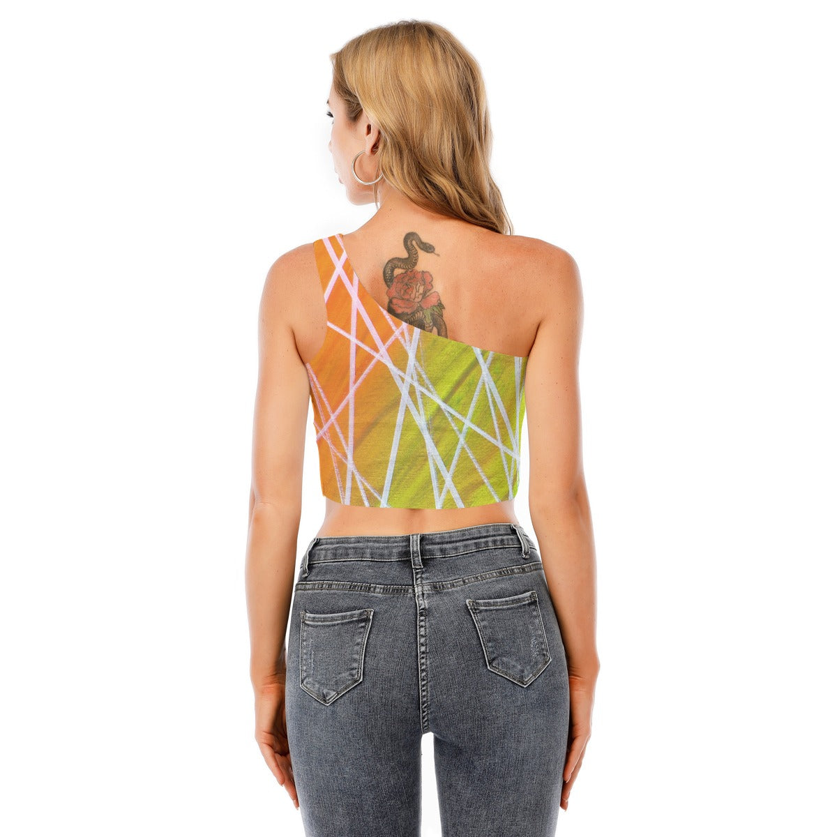 Hyped One-Shoulder Cropped Top