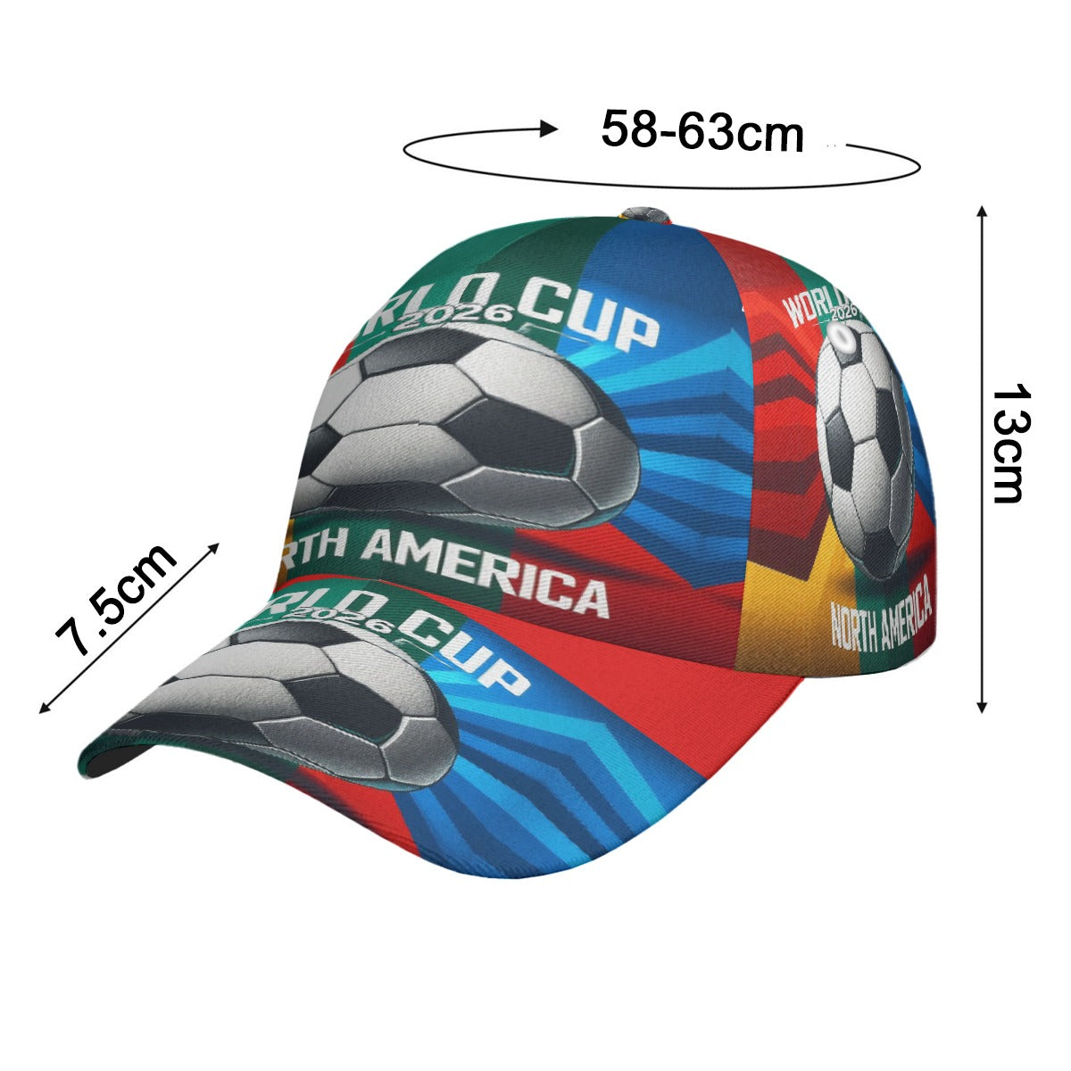 World Cup Atlanta - Soccer Ball Peaked Cap with Box