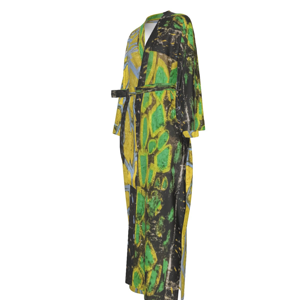 Earth Women's Satin Kimono Long Robe
