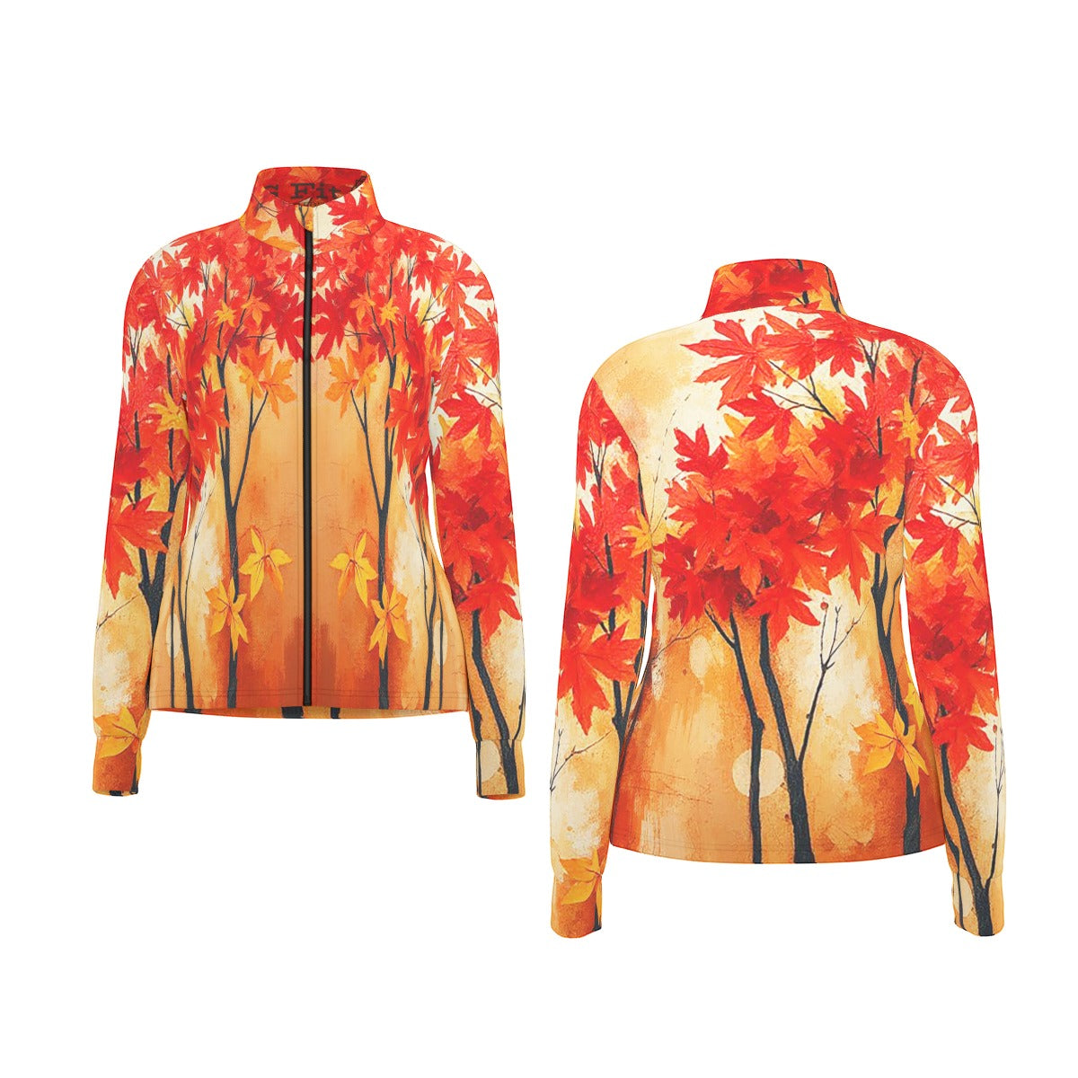 Dawn of Autum Women's Long Sleeve Thumbhole Jacket