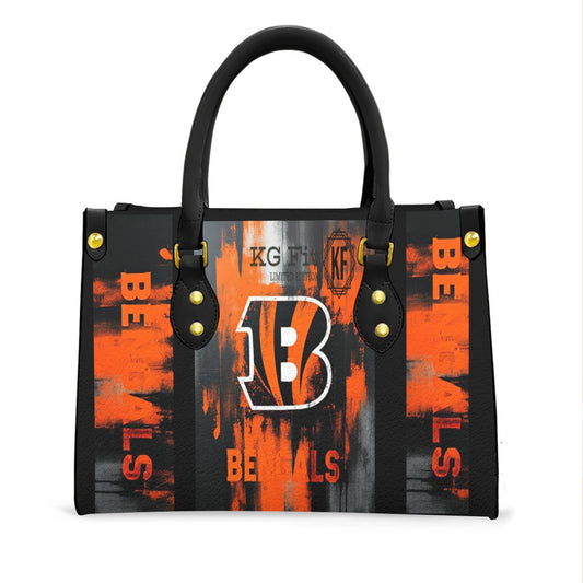 Cincinnati Bengals Tote Bag With Black Handle