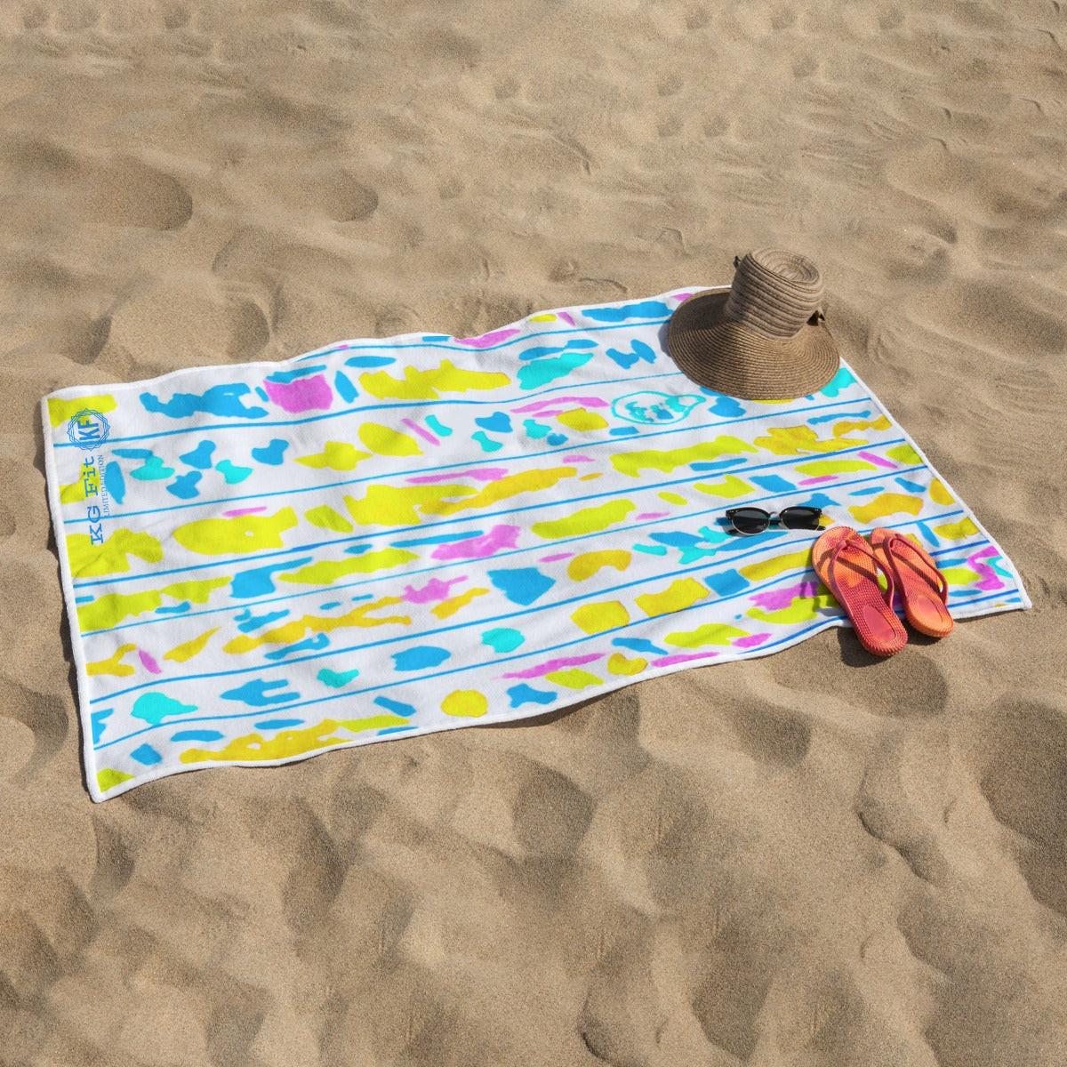 Folksy Rectangular Beach Towel