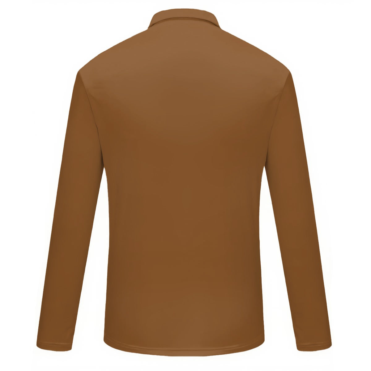 KG Fit Brown Women's Quarter Zip Sport Shirt with Long Sleeve