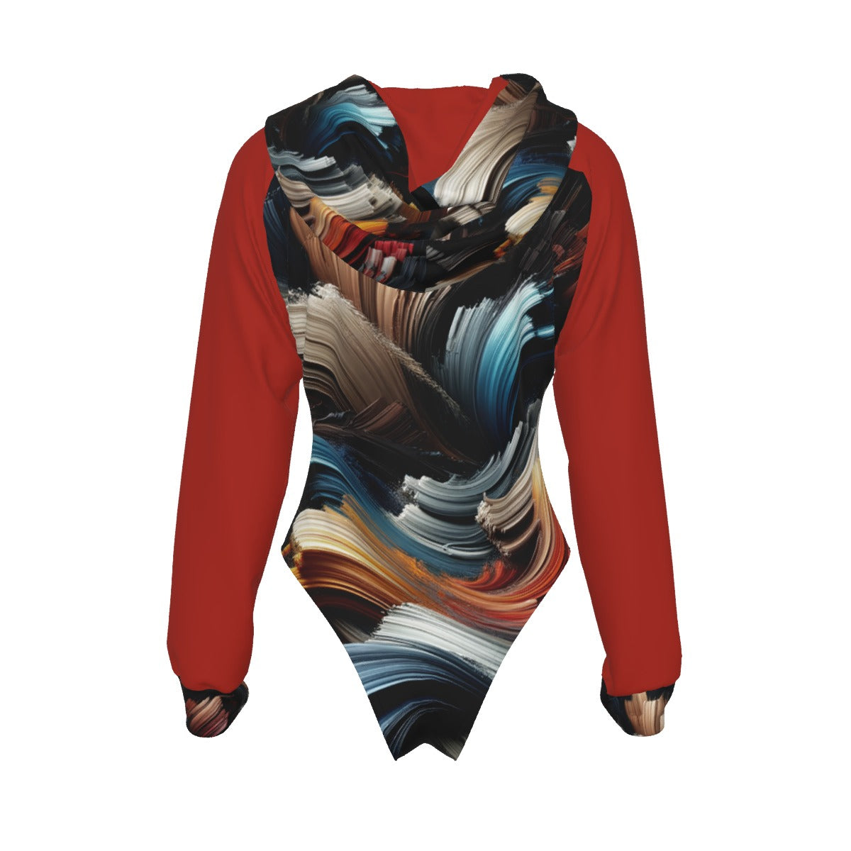 Whirlwind Women's Raglan Sleeve Hooded Bodysuit