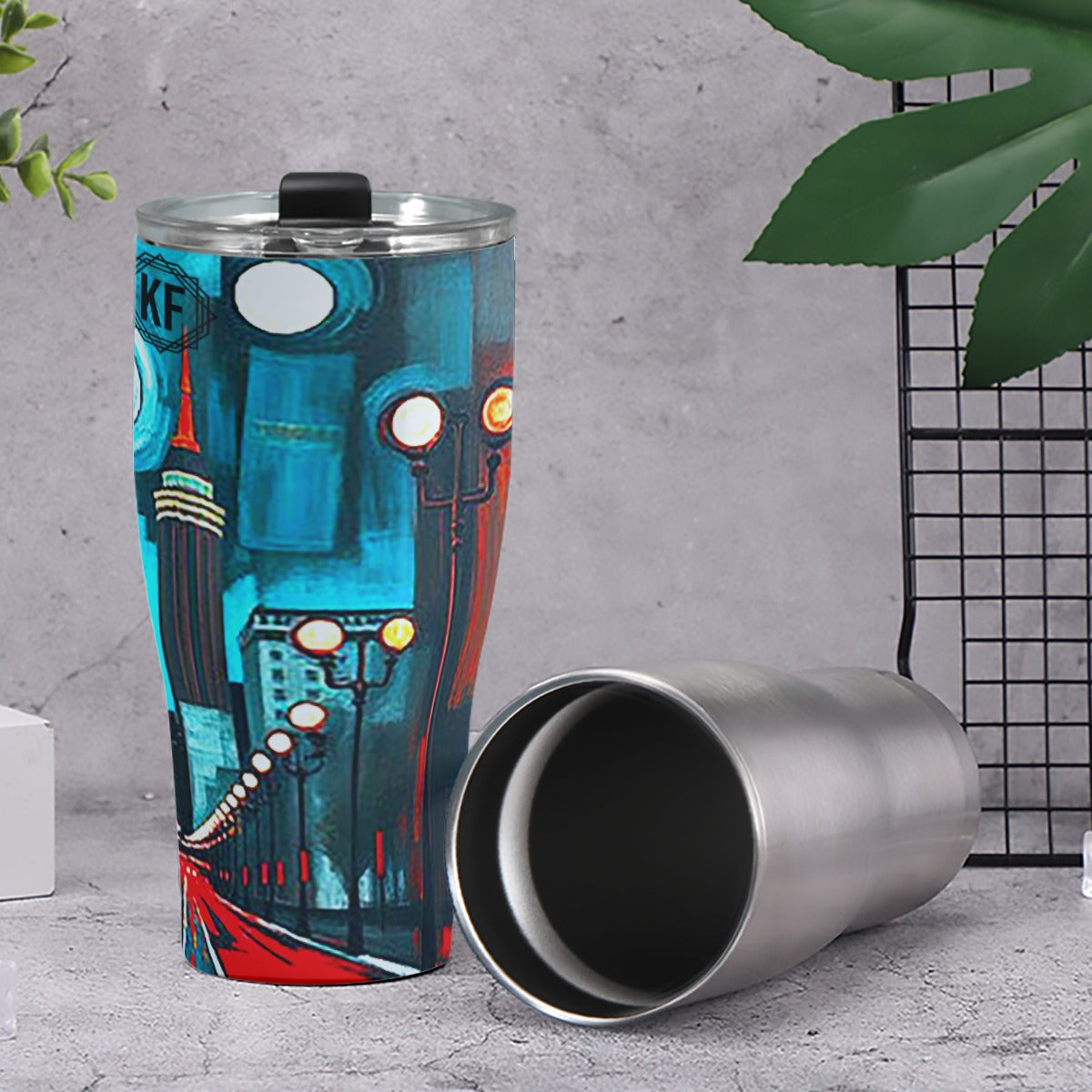 Atlanta at Nighttime Cone Tumbler 30oz