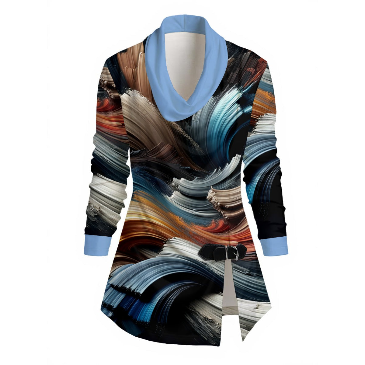 Whirlwind Women's Draped Long Sleeve Top