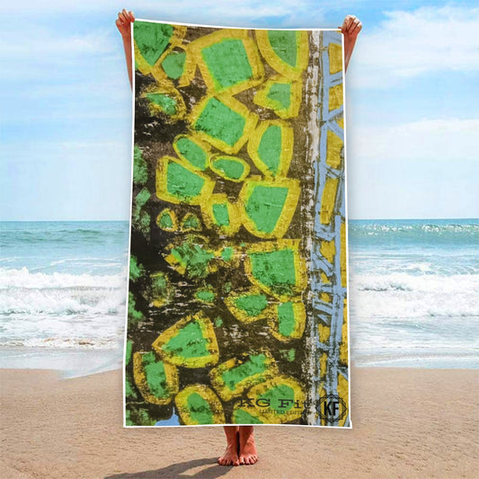 Earth Rectangular Beach Towel