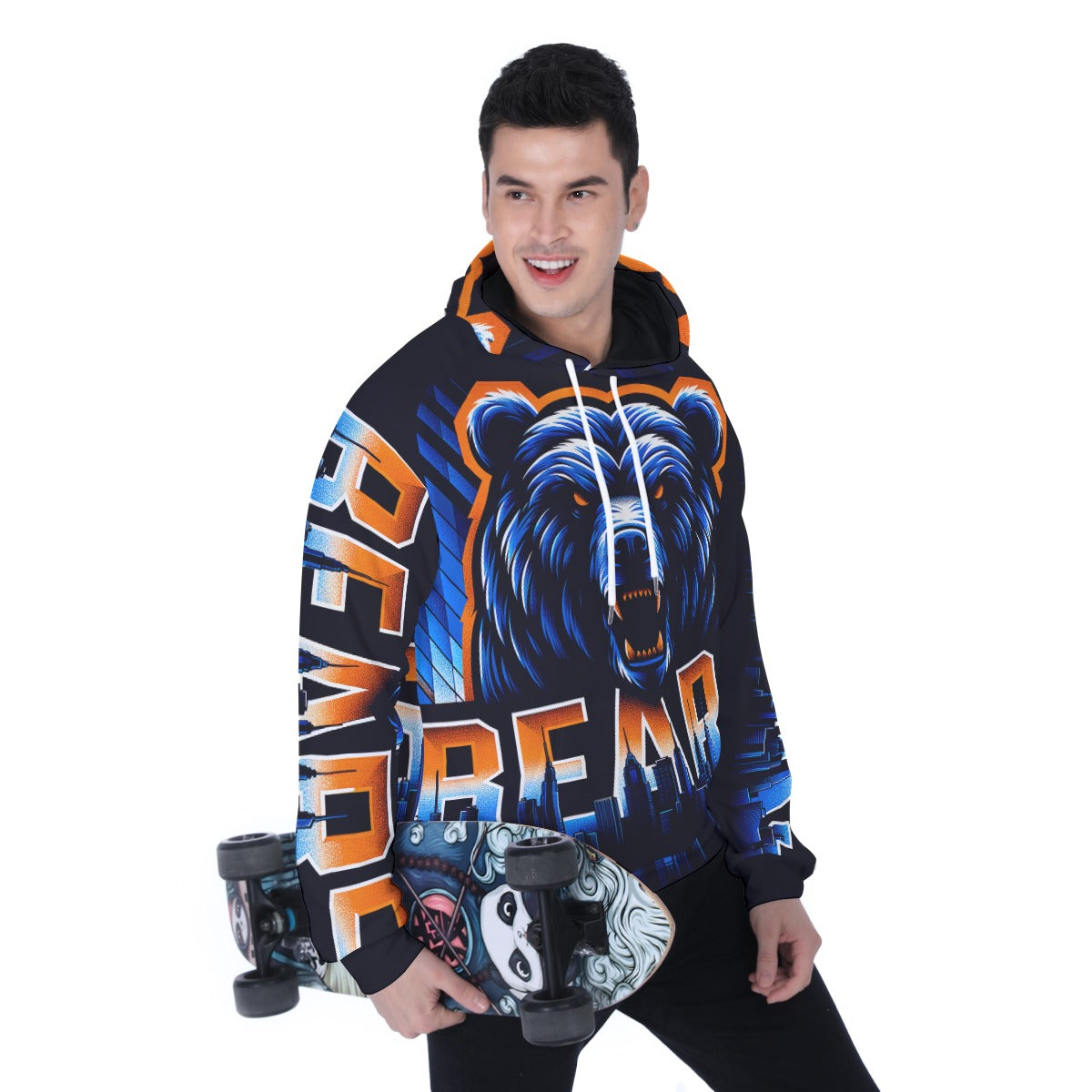 Chicago Bears Men's Heavy Fleece Raglan Hoodie