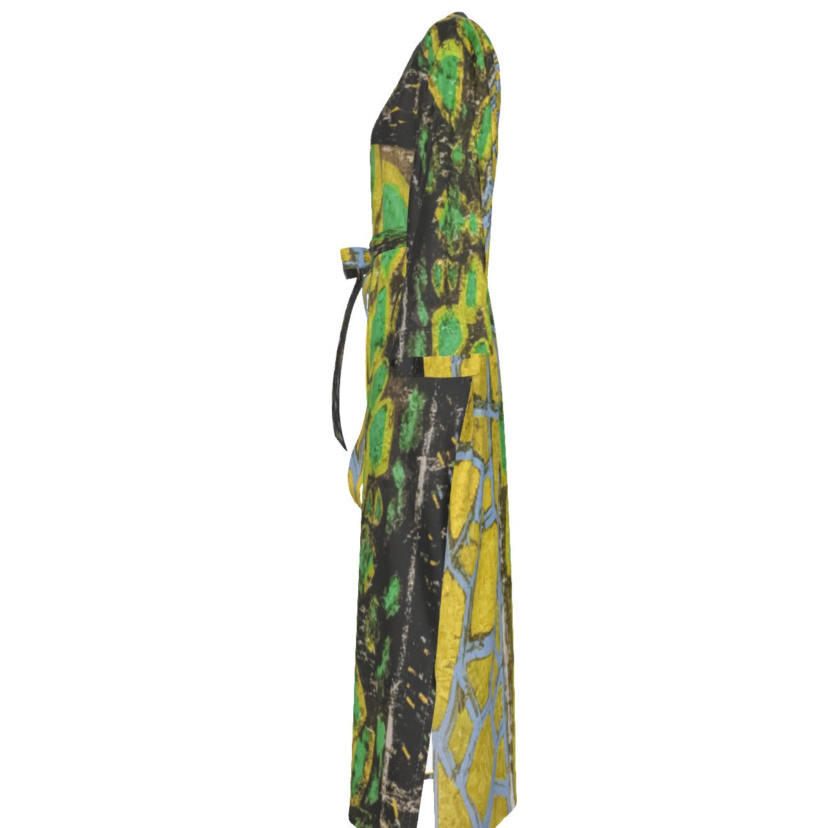 Earth Women's Satin Kimono Long Robe