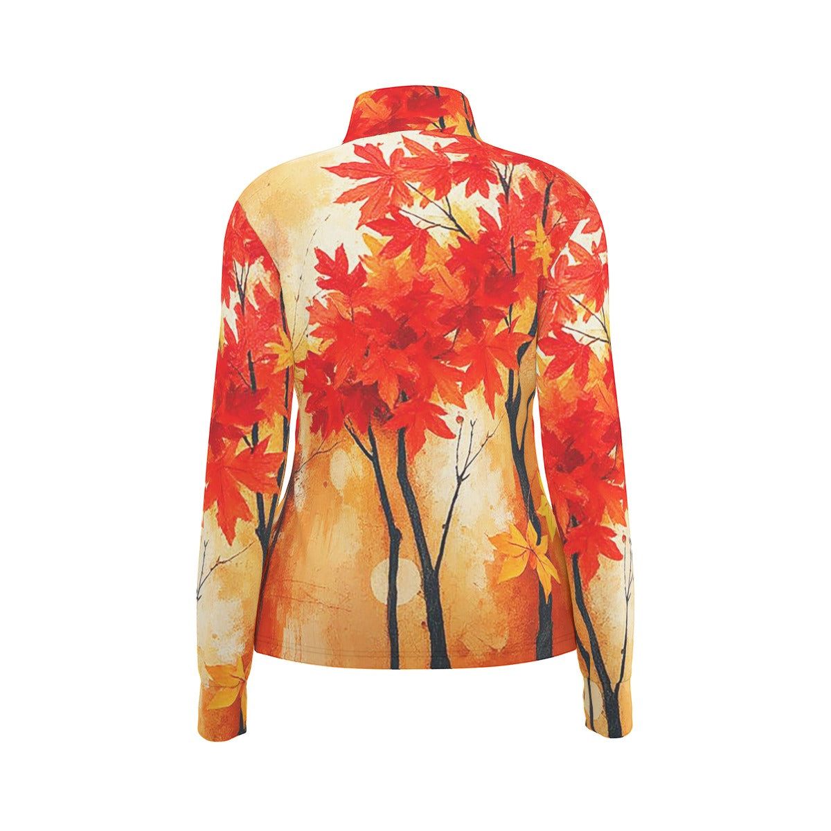 Dawn of Autum Women's Long Sleeve Thumbhole Jacket