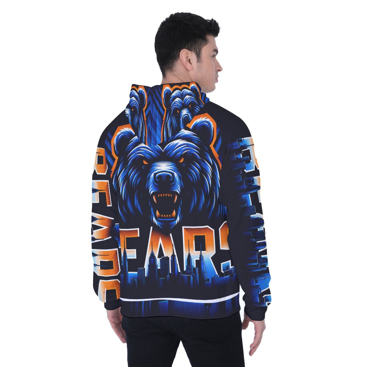 Chicago Bears Men's Heavy Fleece Raglan Hoodie