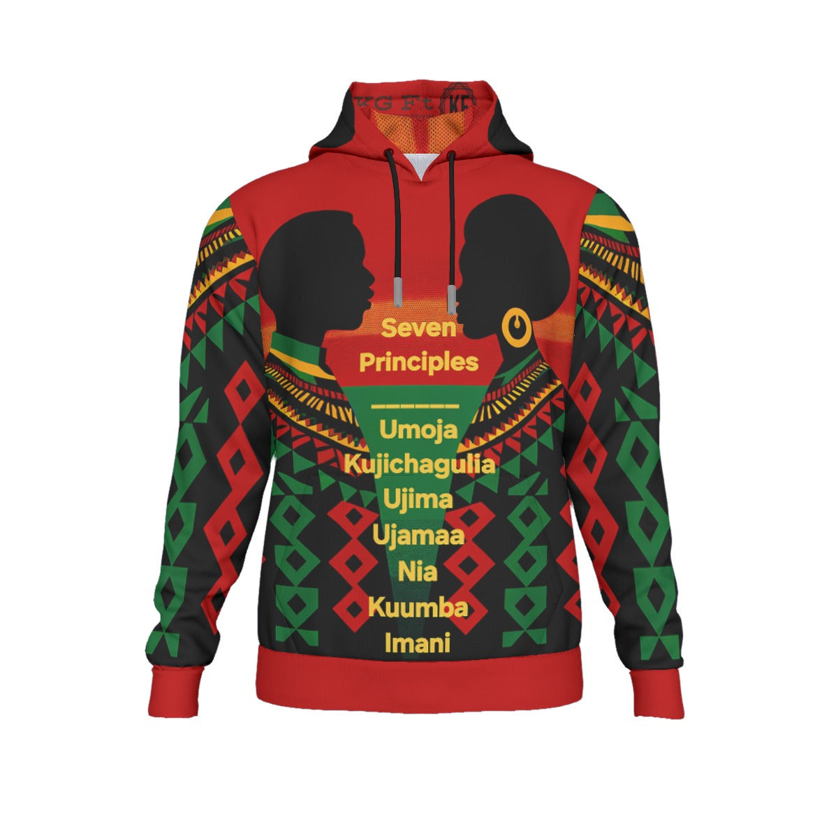 Kwanzaa Men's Thicken Pullover Hoodie