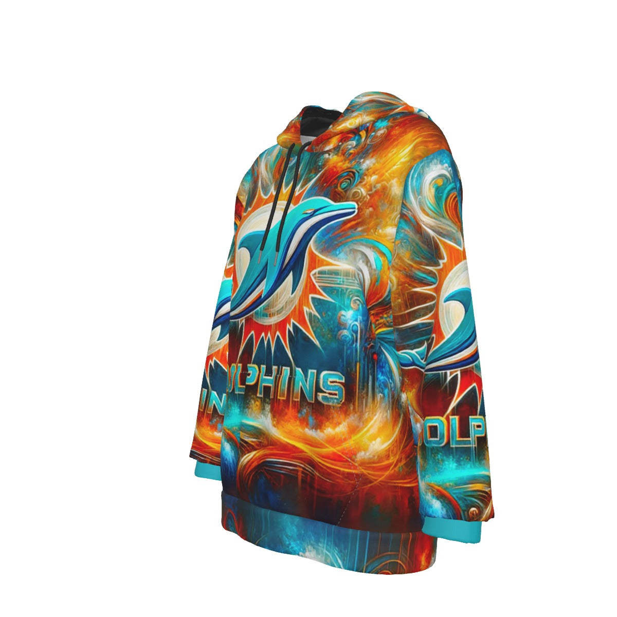 Miami Dolphins Women's Heavy Fleece Hoodie