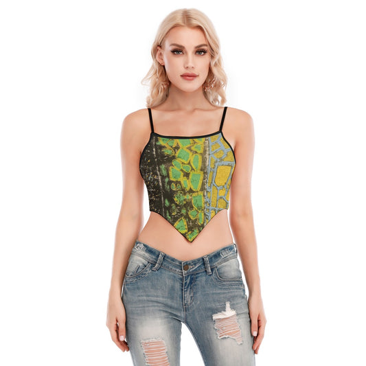 Earths Sexy Wrap-Up Cami Tube Top with Spaghetti Straps