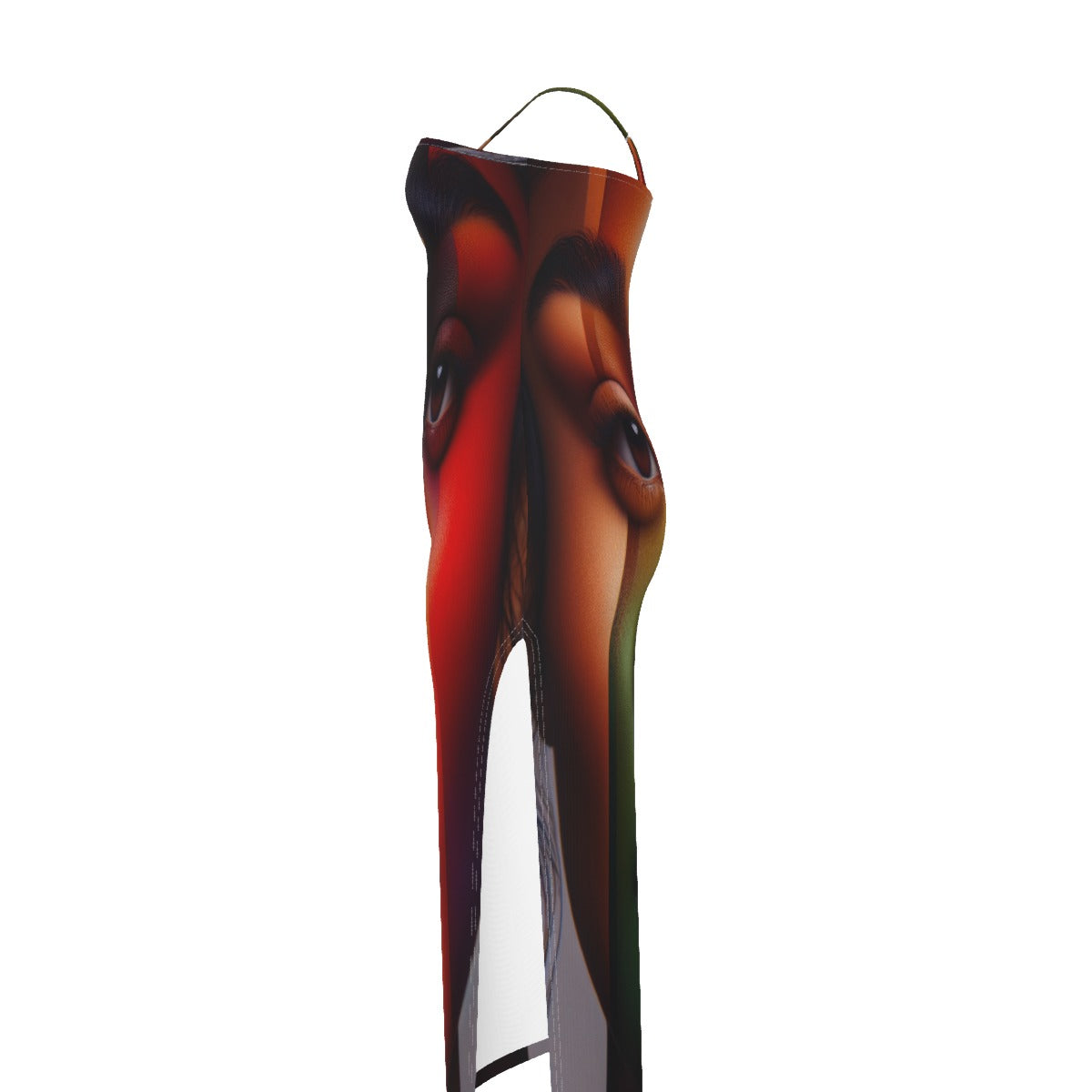 Women Oblique-Shoulder Exposure Dress with Side Split (Plus Size)