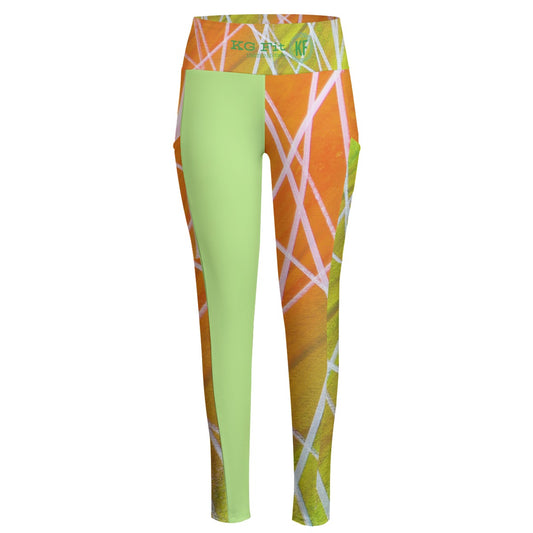 Hyped High Waist Leggings With Side Pocket
