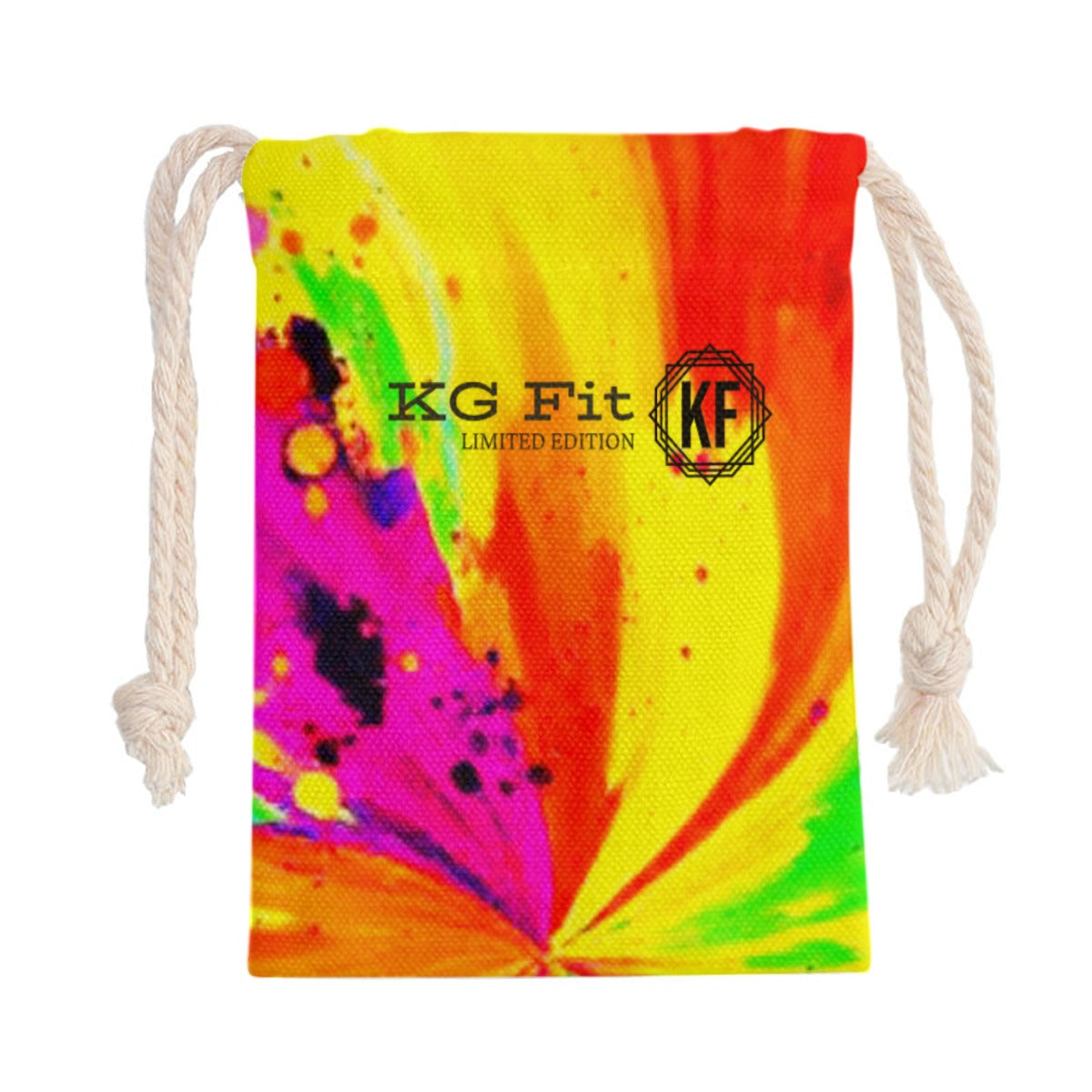 Psychedelic Double-Side Swag Bag Drawstring Closure