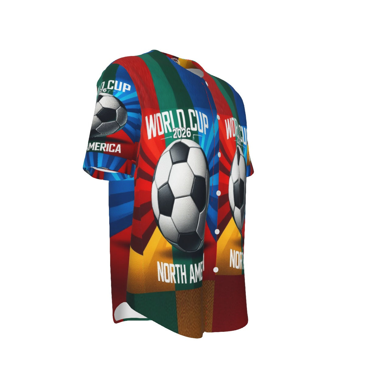 World Cup Atlanta - Soccer Ball Men's Short Sleeve Jersey