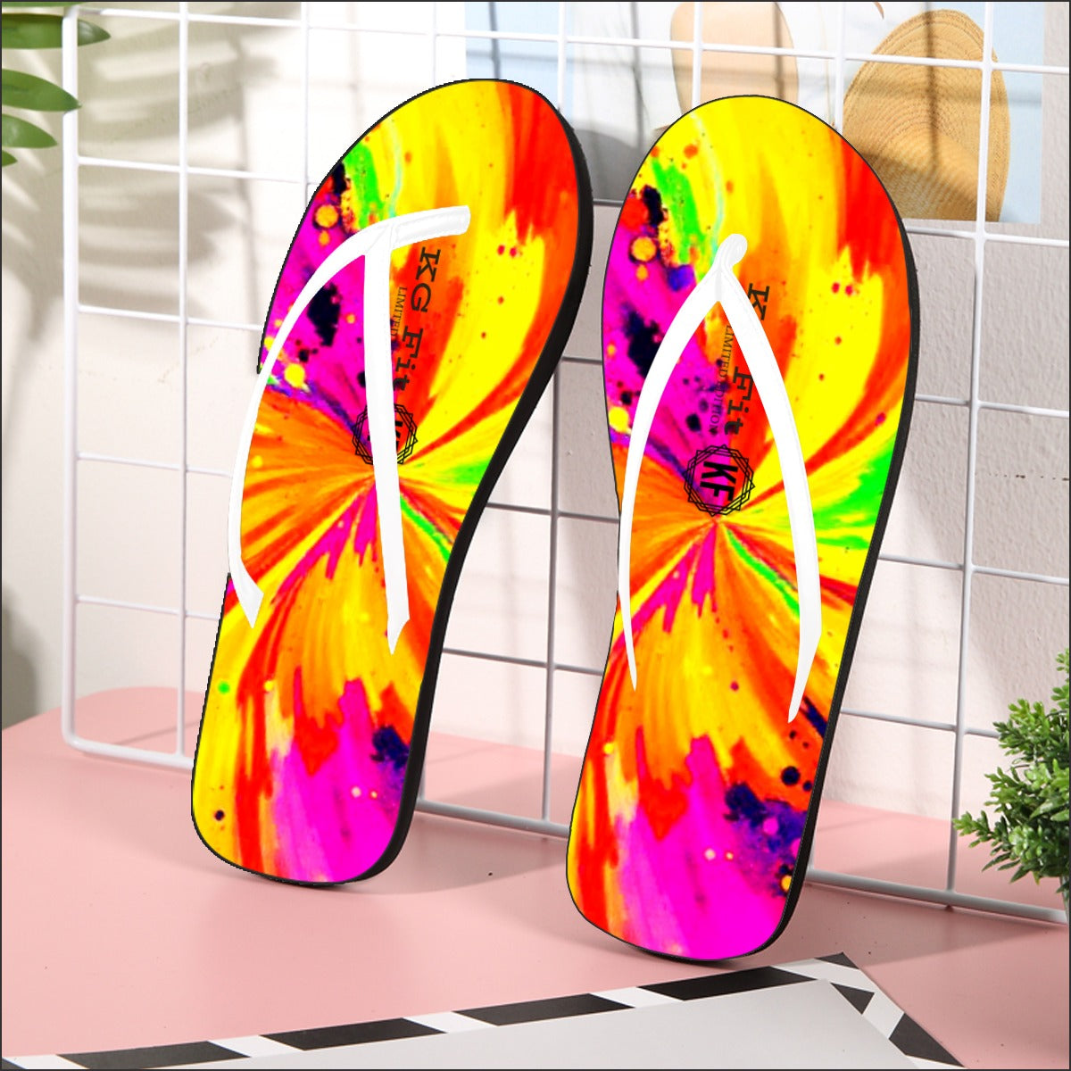 Psychedelic Flip Flops