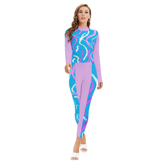 Melancholy Sexy High Neck Long Sleeve Jumpsuit