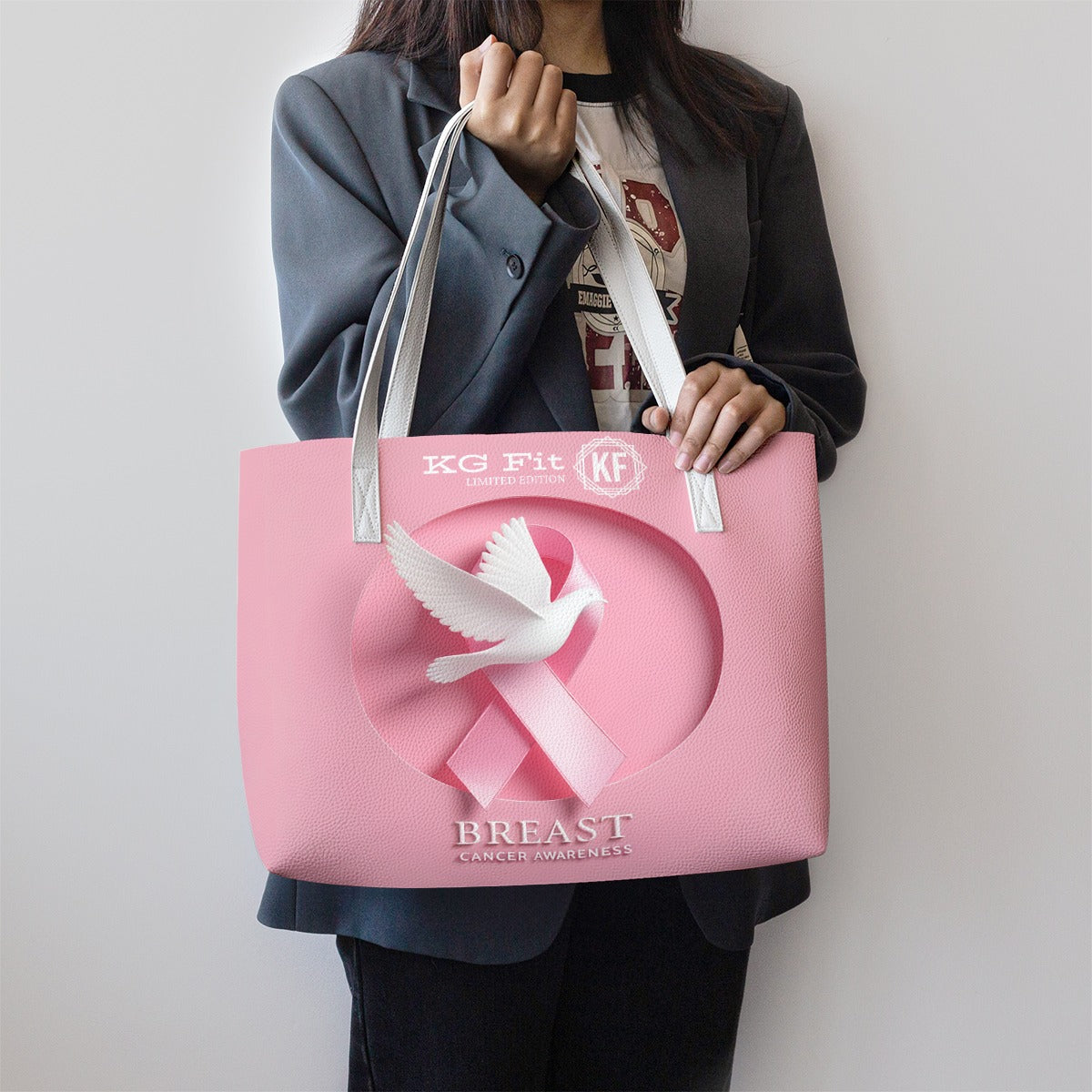 KG Fit Breast Cancer Tote Bag