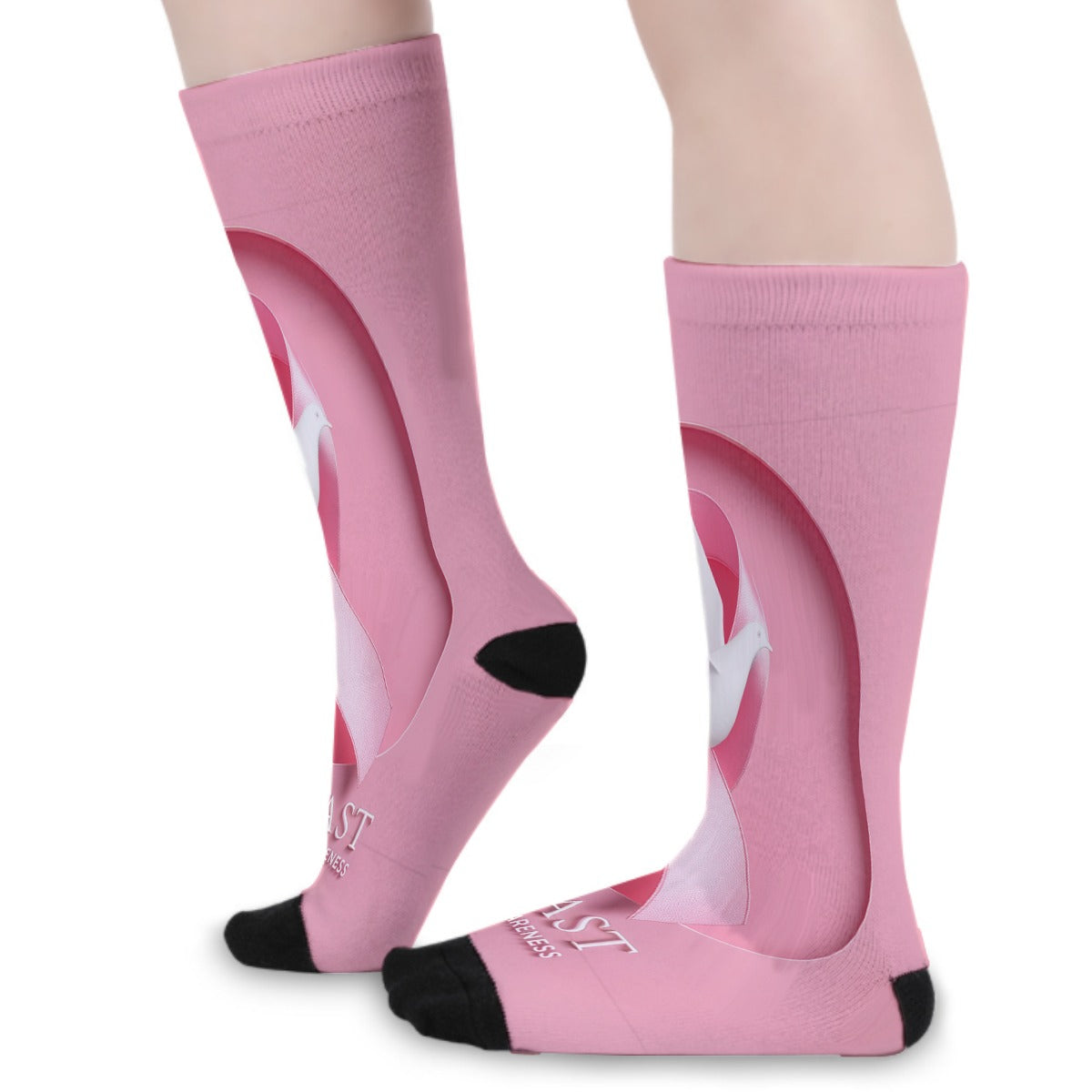 KG Fit Breast Cancer Awareness Long Socks