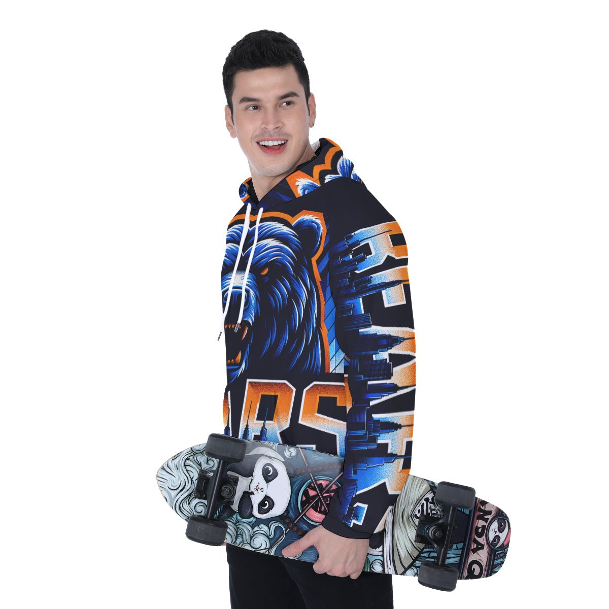 Chicago Bears Men's Heavy Fleece Raglan Hoodie