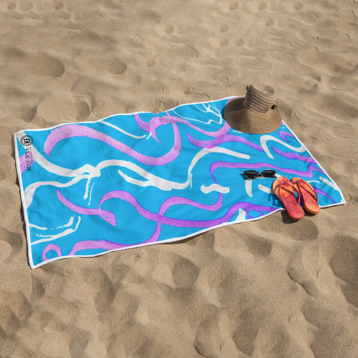Melancholy Rectangular Beach Towel