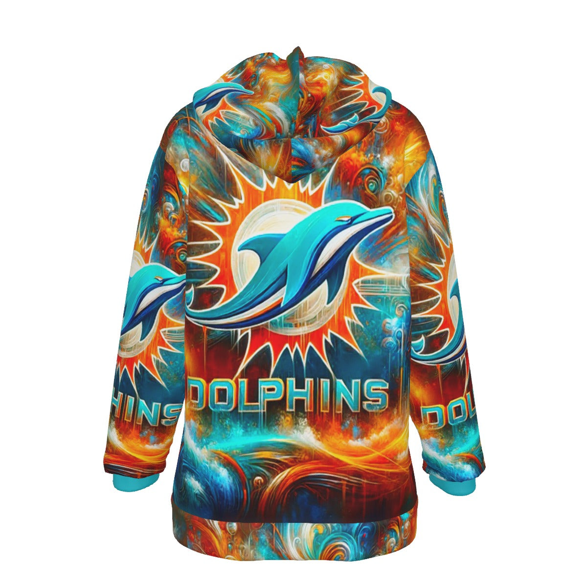 Miami Dolphins Women's Heavy Fleece Hoodie