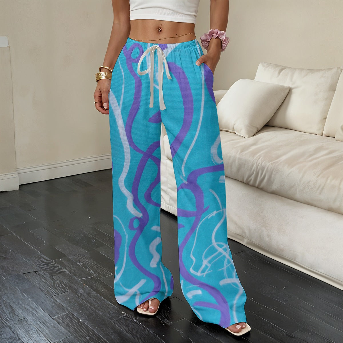 Melancholy Relaxed Straight-Leg Casual Pants