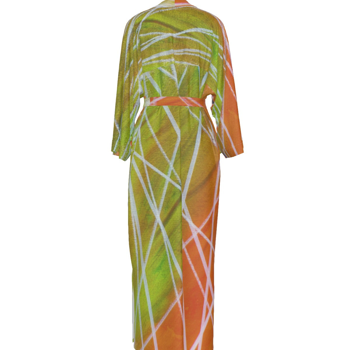 Hyped Satin Kimono Long Robe