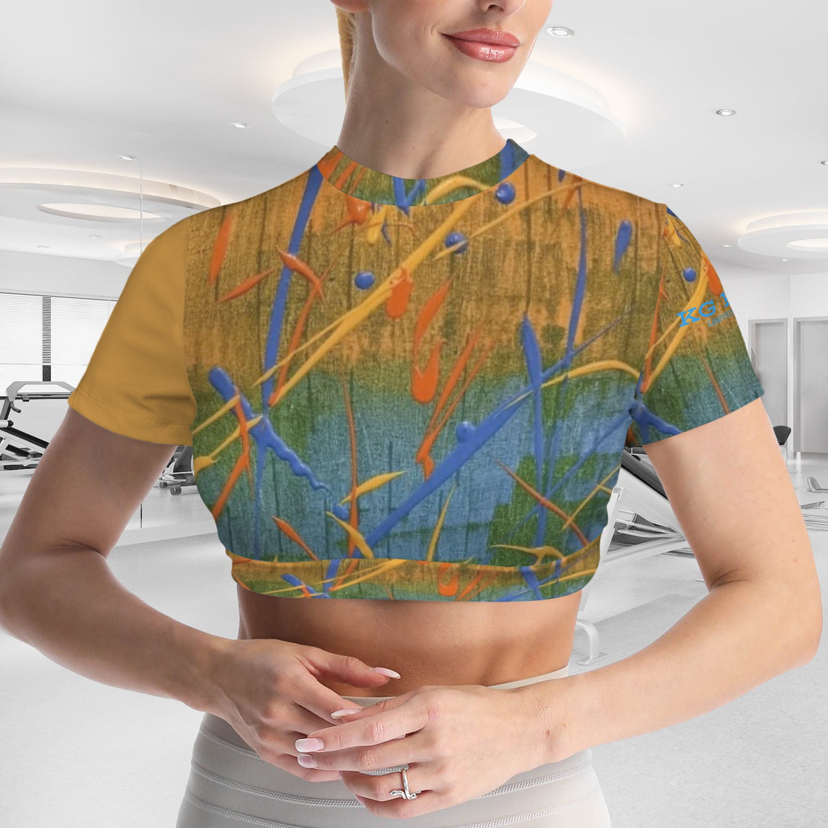 The Field Women's Cropped Open-Back Sport Top