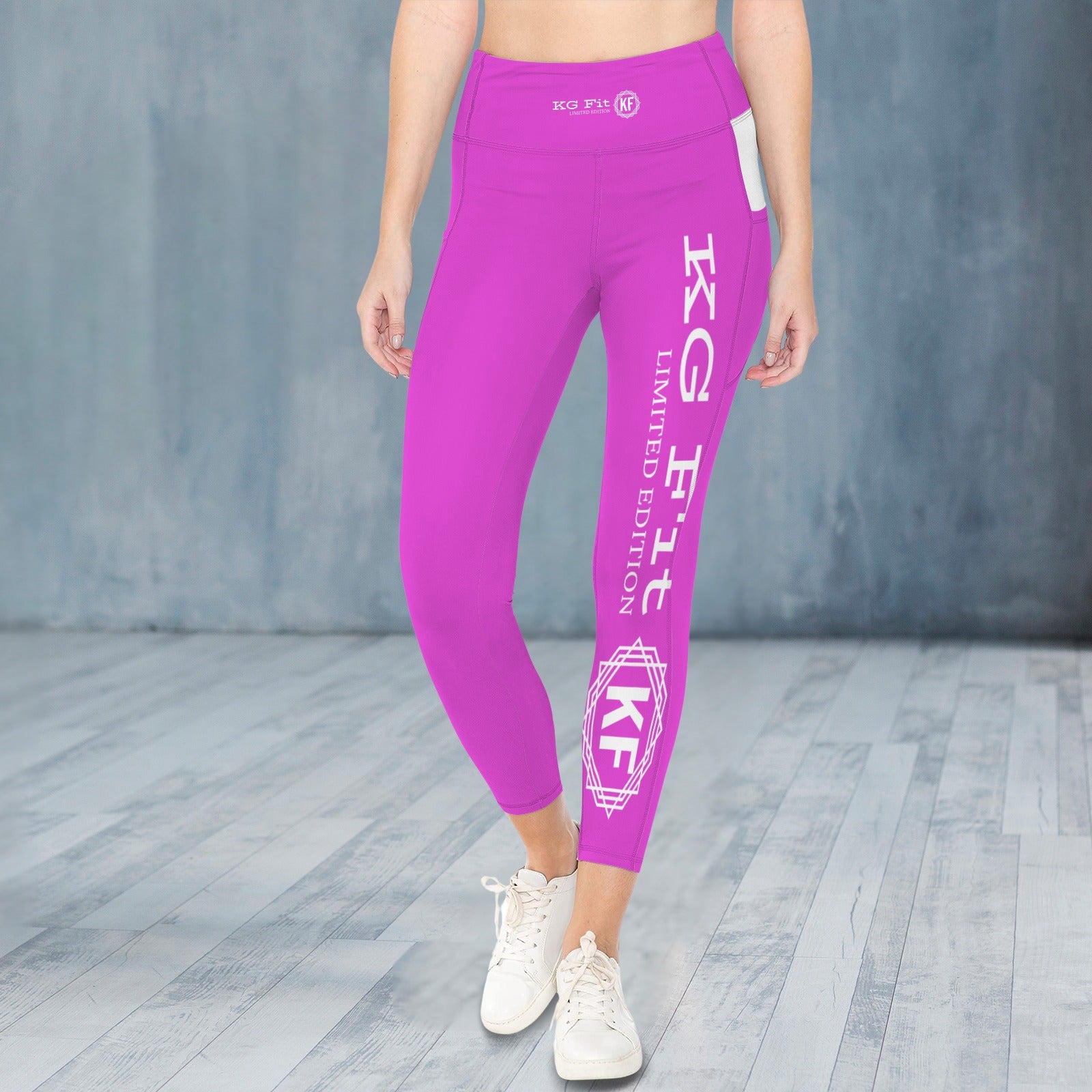 Sorbet Sunset High Waist Leggings with Side Pockets