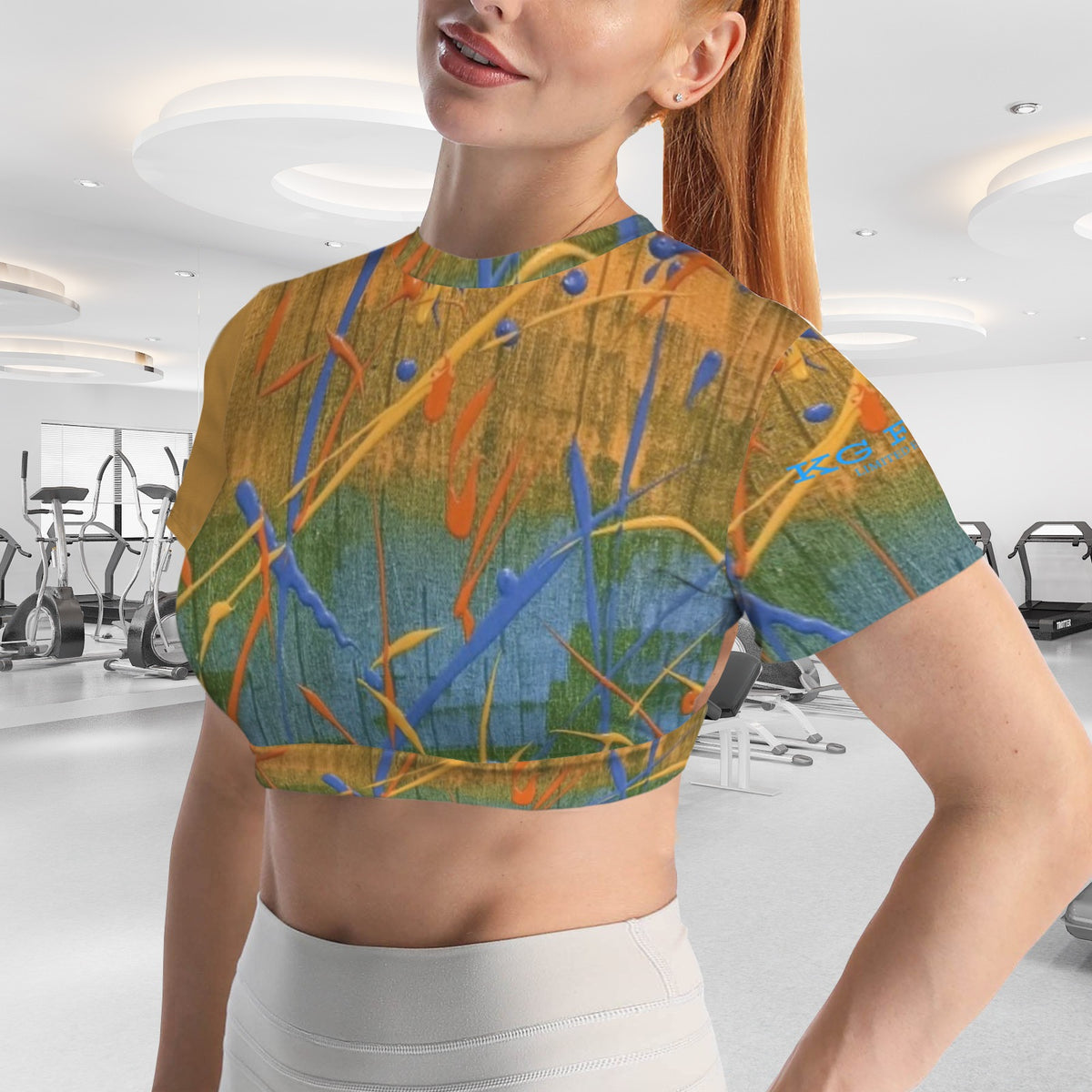 The Field Women's Cropped Open-Back Sport Top