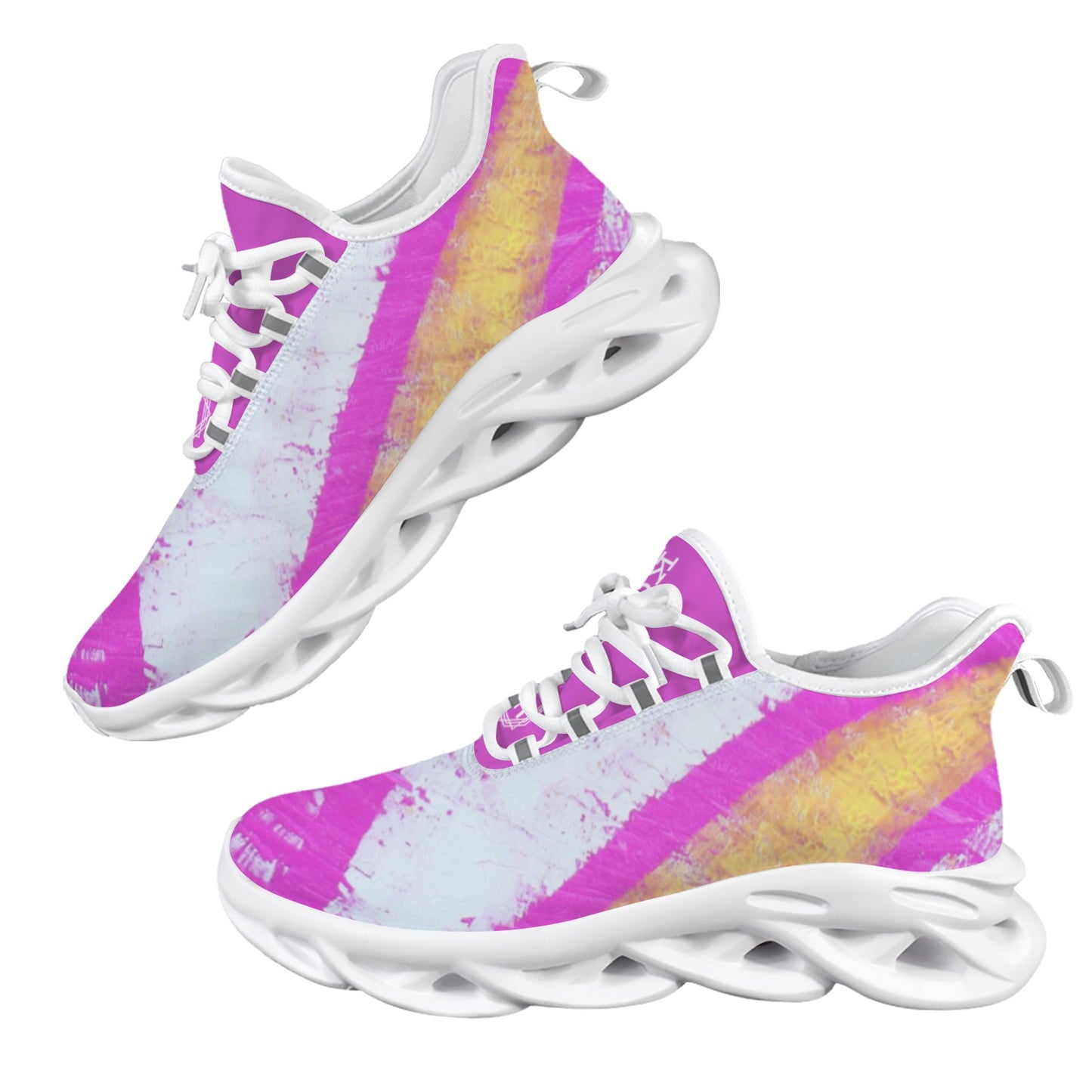 pink.white.yellow.tennisshoe