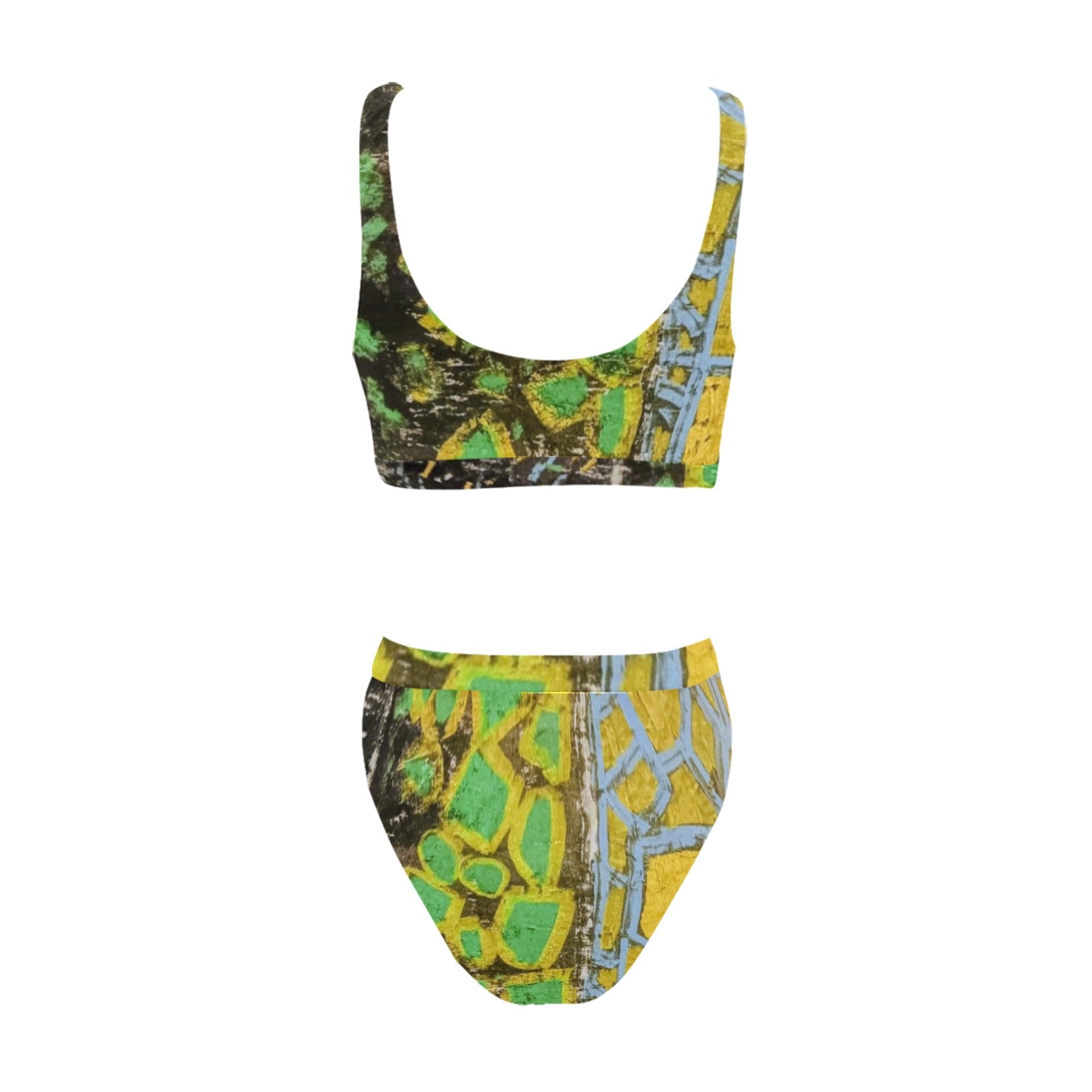 Earth High Waisted 2 Piece Bikini
