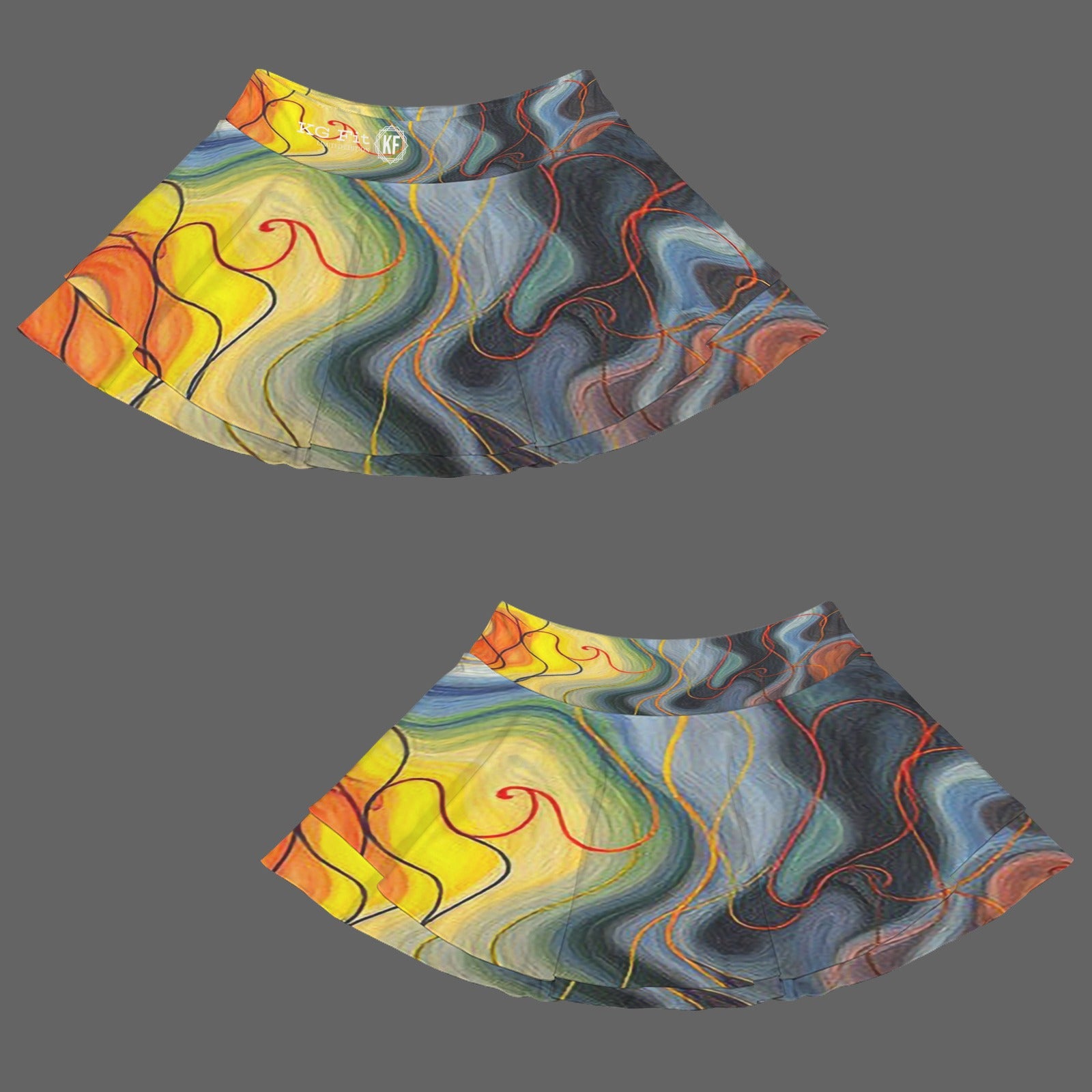 Squiggly active skirt