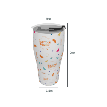 KG Fit Detroit Lions 30oz Stainless Steel Tumbler - Insulated Custom Print Mug with Lid, 10x7.5x20cm