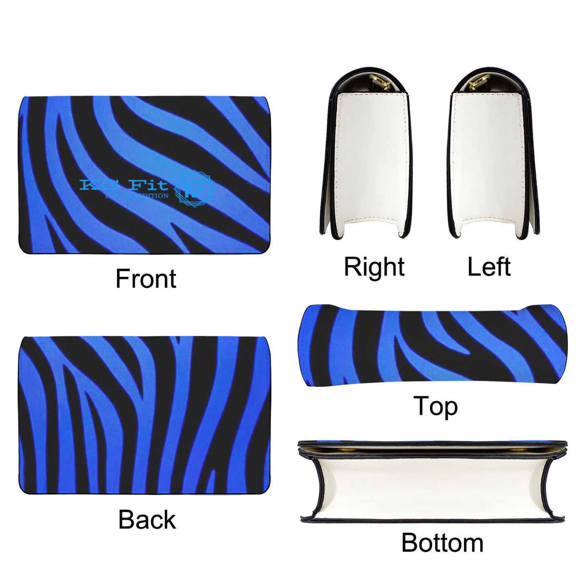 Blue Zebra purse