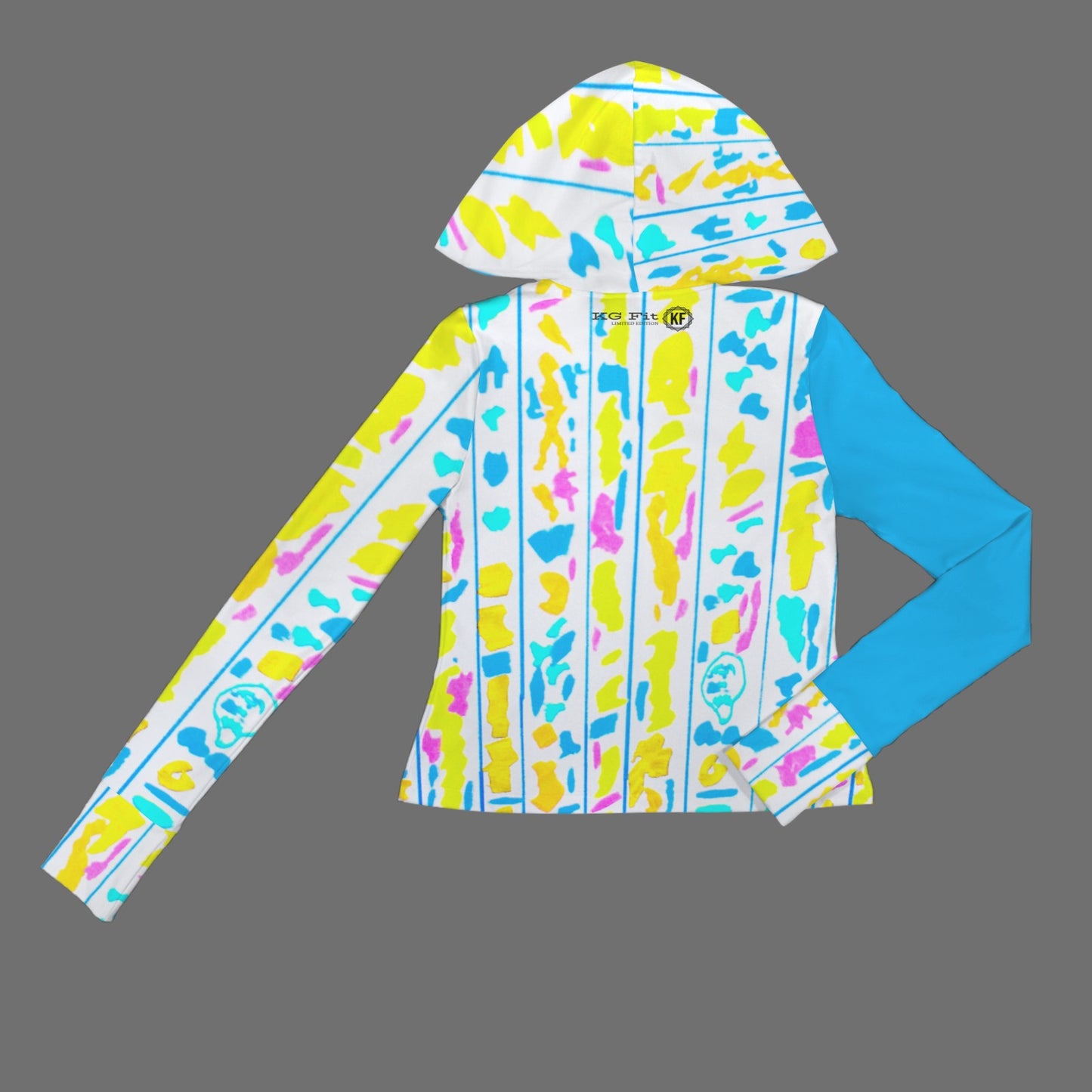 Folksy Full Zip Thumb Hole Hooded Sports Jacket
