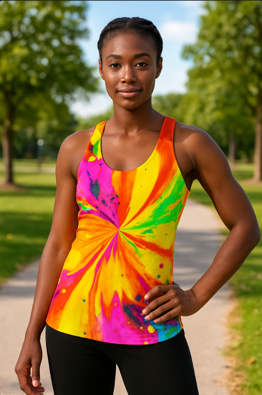 Psychedelic Racerback Tank Top