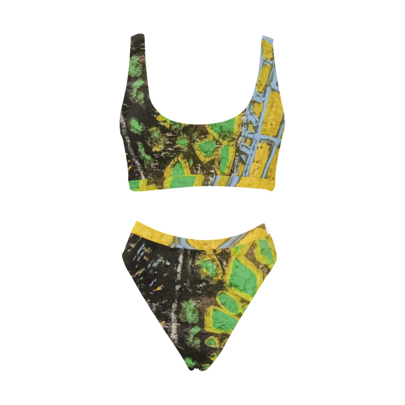 Earth High Waisted 2 Piece Bikini