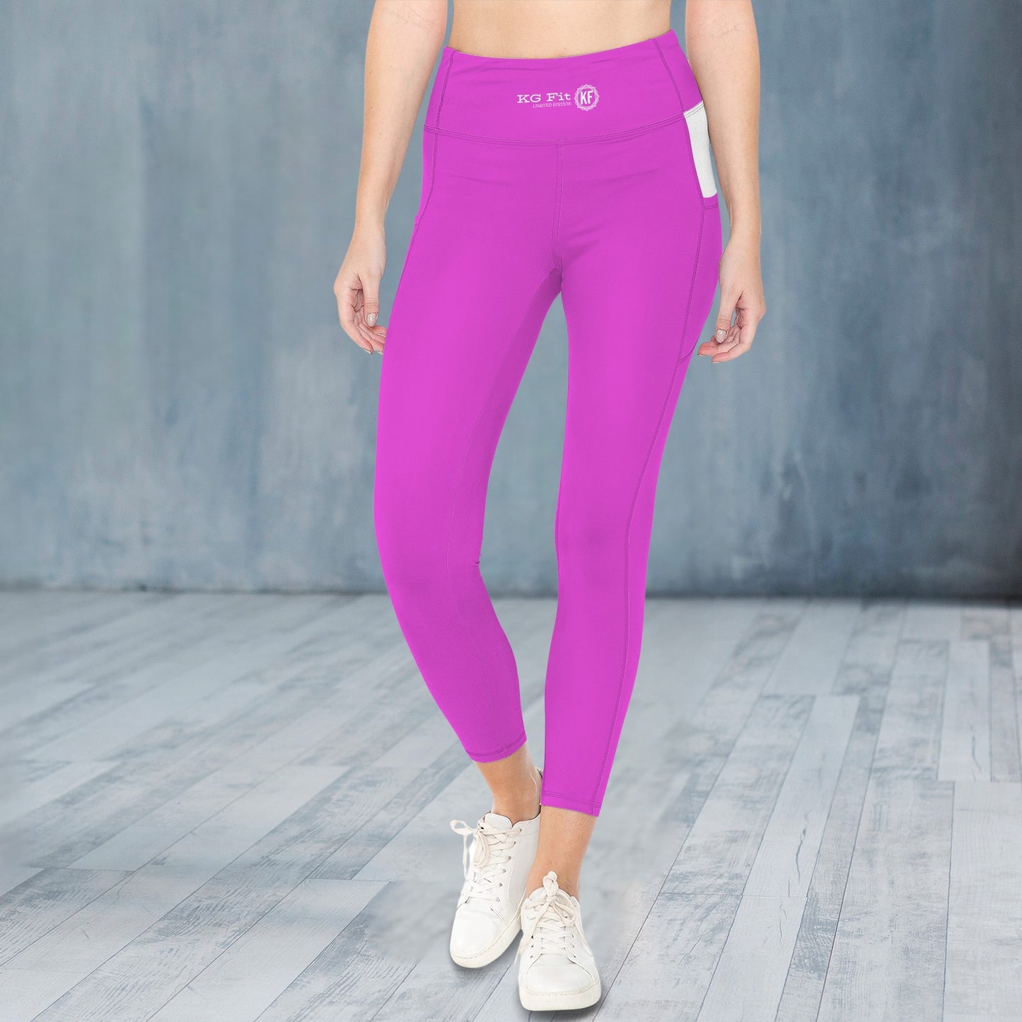Sorbet Sunset High Waist Leggings with Side Pockets