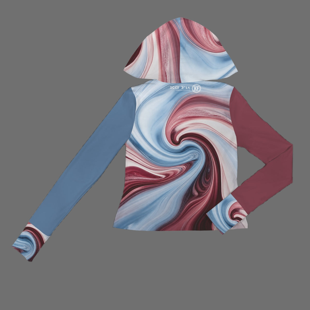 Powderblueand burgandy