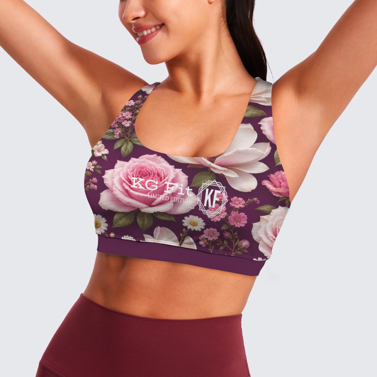 purplepink1 sports bra