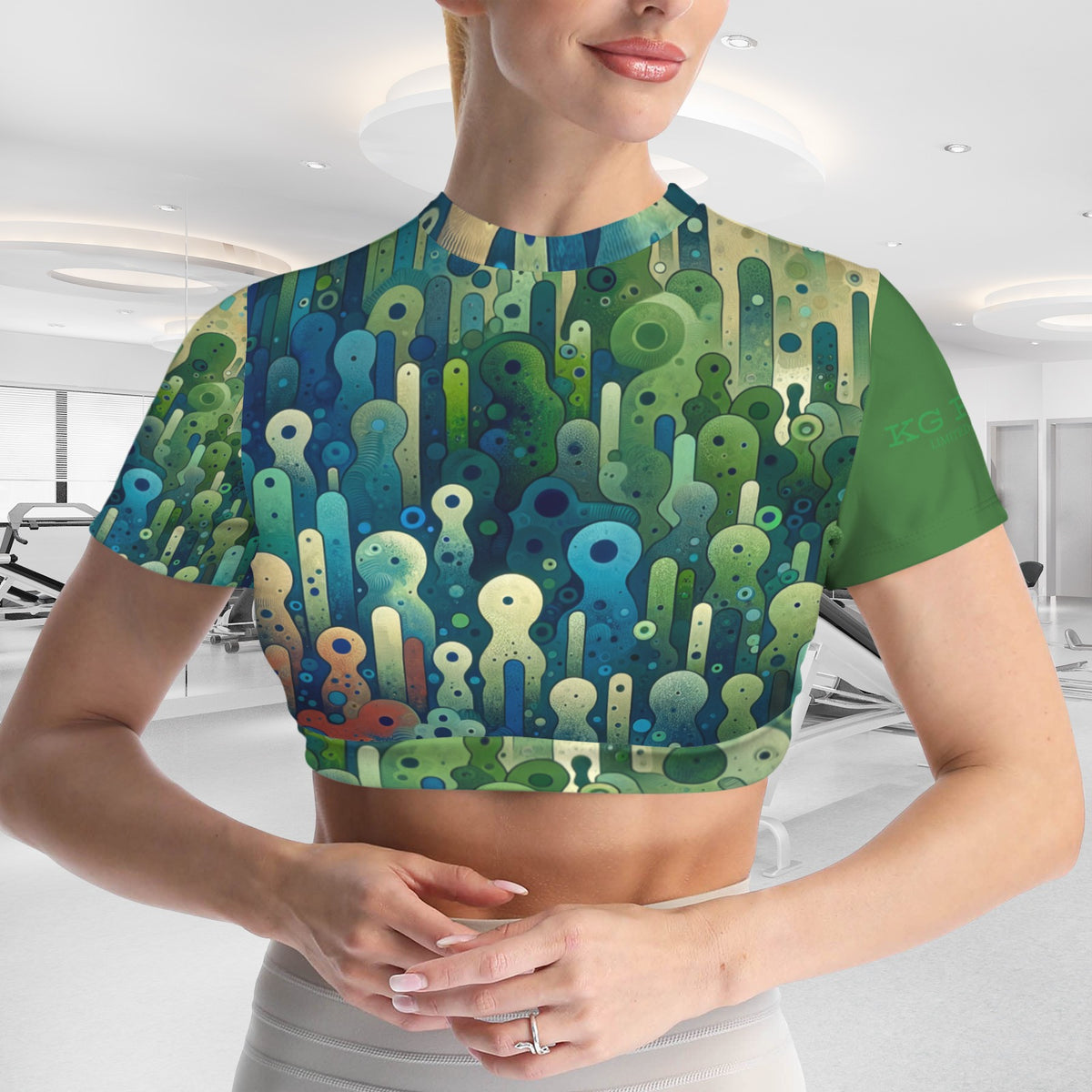 Funky Women's Cropped Open-Back Sport Top