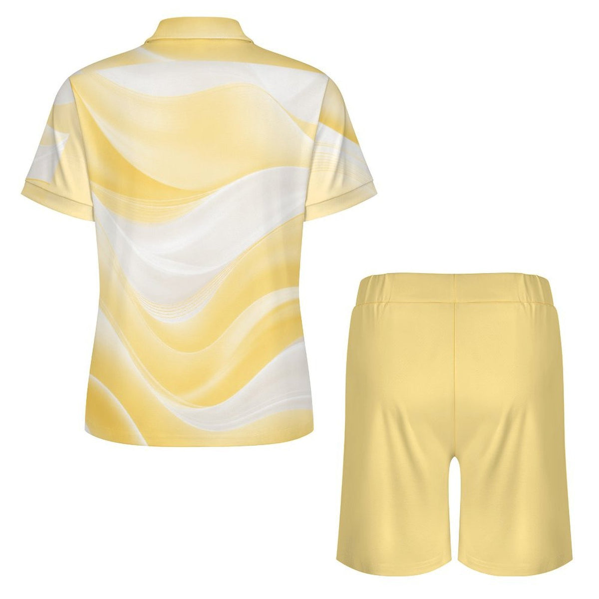 Custom Men's Short Sleeve Polo Shirt & Shorts Set Outfit Sets